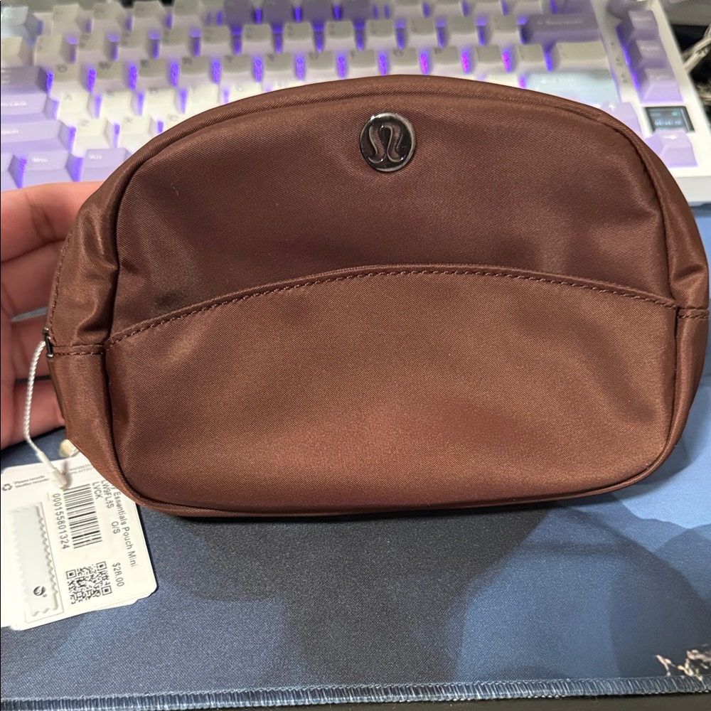 NWT lululemon athletica Brown Cosmetics Bag